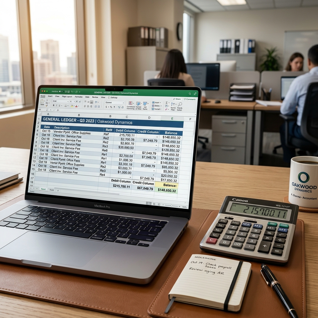 Bookkeeping Ledger and Calculator