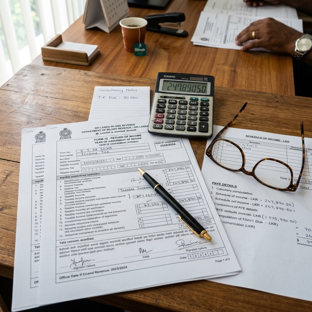 Tax Return Forms and Calculations